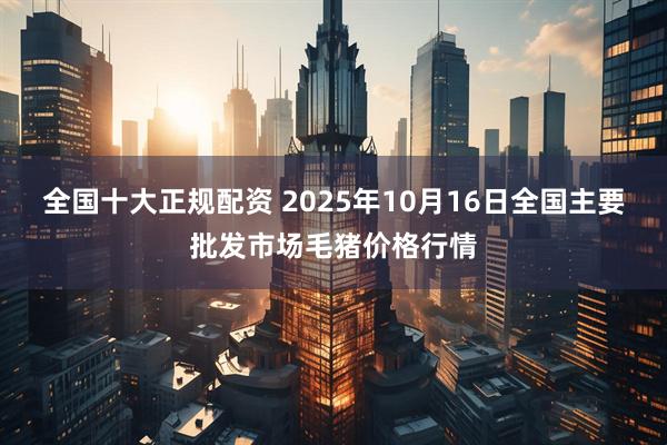 全国十大正规配资 2025年10月16日全国主要批发市场毛猪价格行情